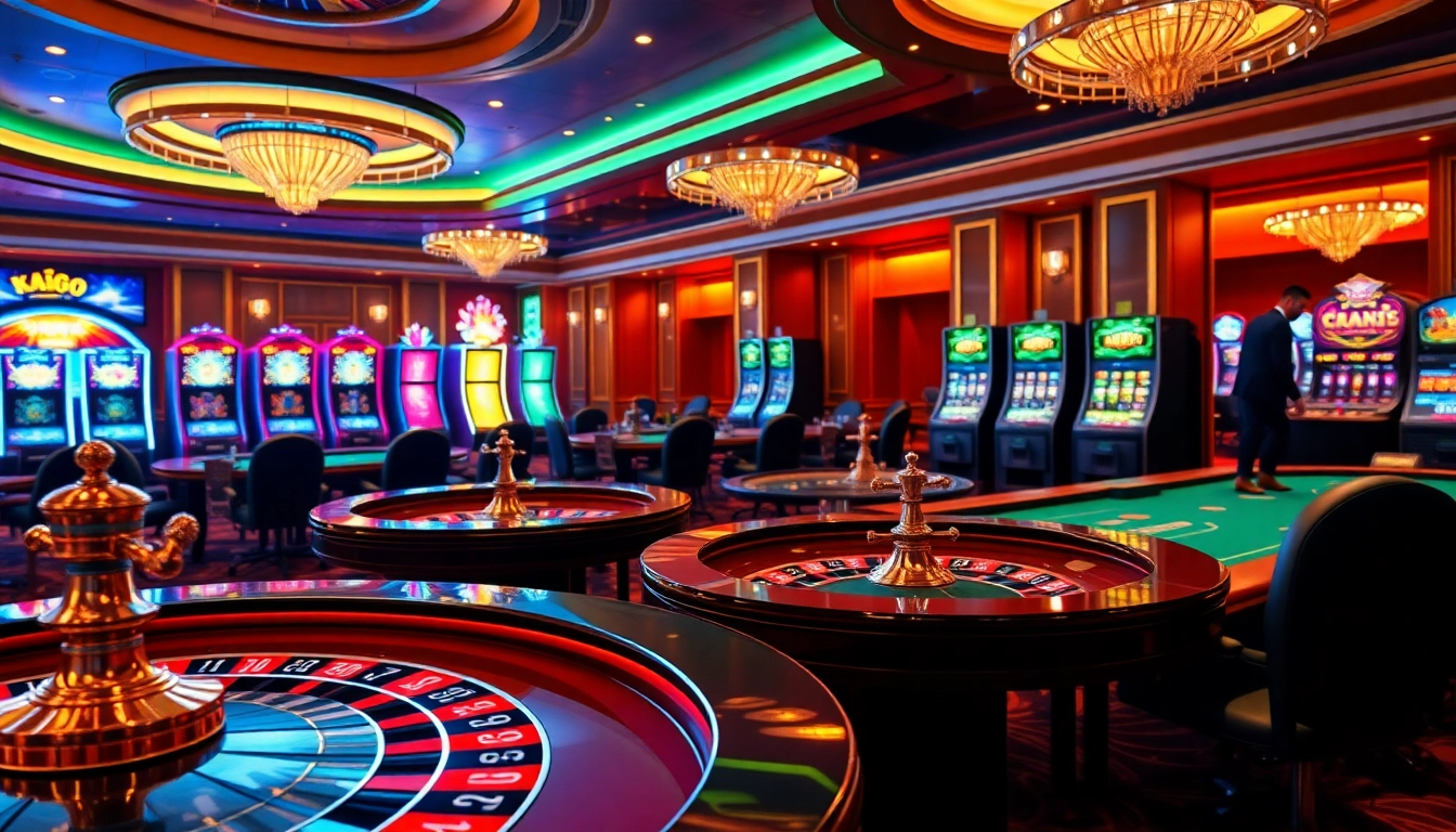 Experience the excitement of Link vào Ku88 with glamorous casino tables and vibrant gaming action.