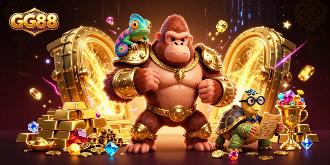Experience the thrilling GG88 online gaming adventure amid sparkling treasures and powerful characters.