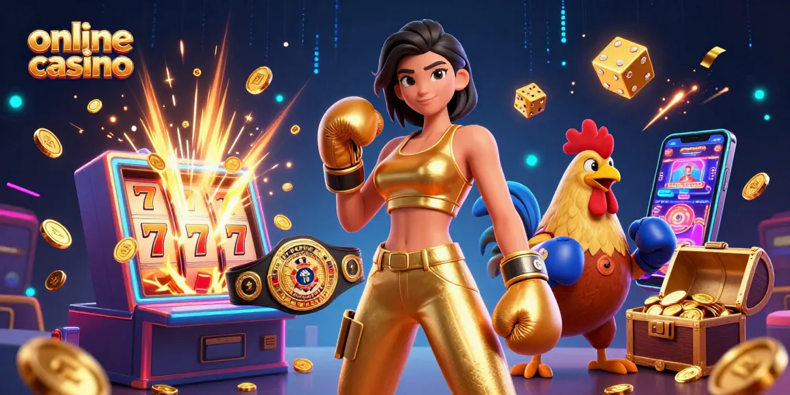 Engage with thrilling online casino excitement through vibrant slots and gaming elements.