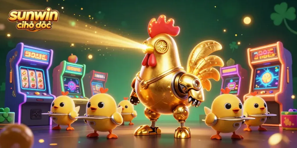 Experience thrilling gameplay with sunwin chính thức in vibrant 3D casino illustration.