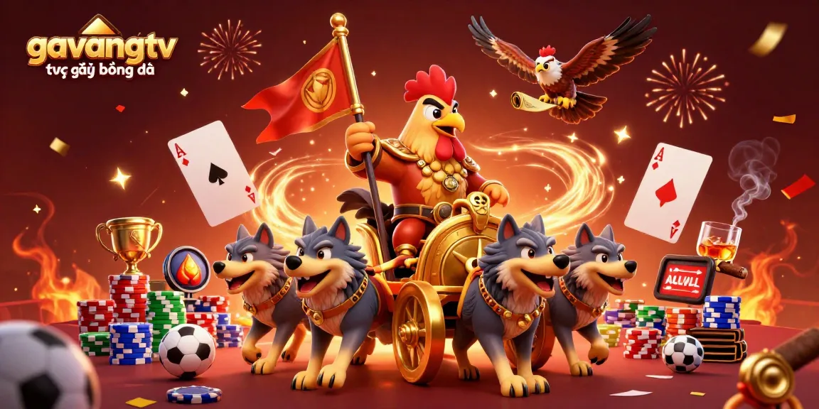 Experience the thrills of gavangtv trực tiếp bóng đá with dynamic action and vibrant sports motifs.