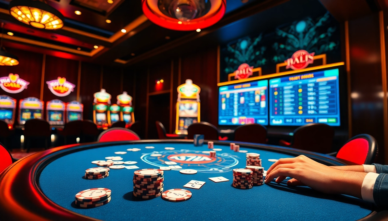Players enjoying intense card games at the hidden wiki 1 poker table in a luxurious casino.