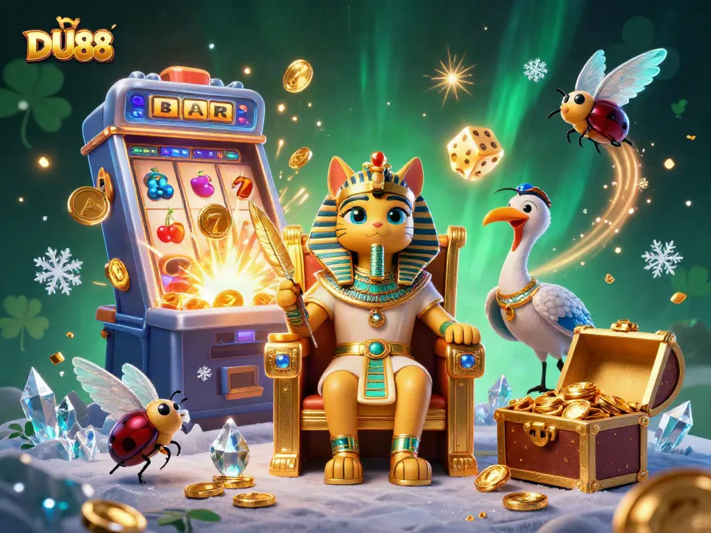 Experience thrilling jackpots at DU88 with vibrant slot machines and engaging casino elements.