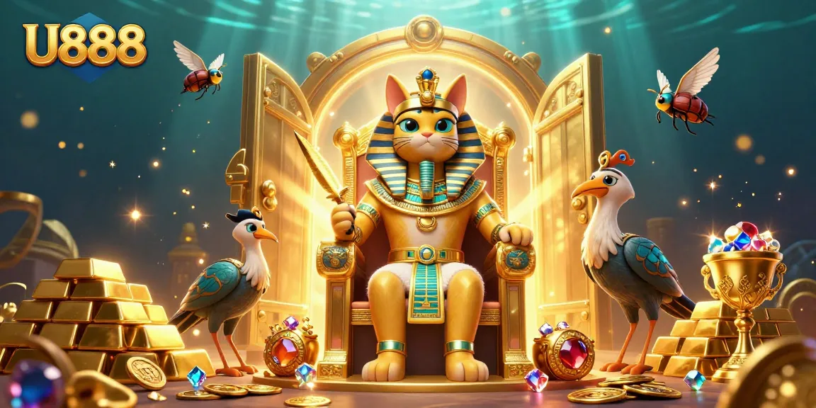 Experience thrilling wins at U888 with this vibrant and dynamic casino scene illustration.