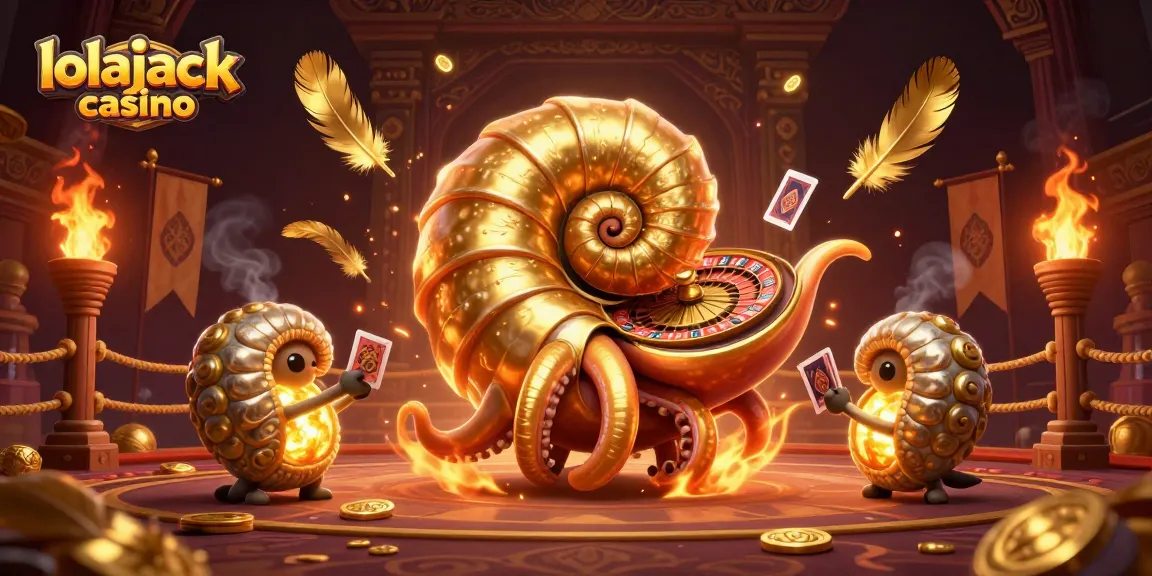 Experience thrilling gameplay at lolajack casino with an ancient giant nautilus and dynamic casino elements.