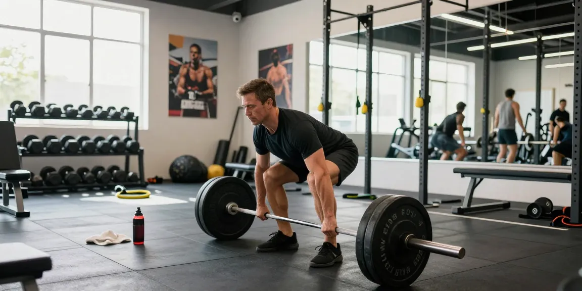 Prime Pharma Steroiden enhancing athletic performance during deadlift workout in modern gym.
