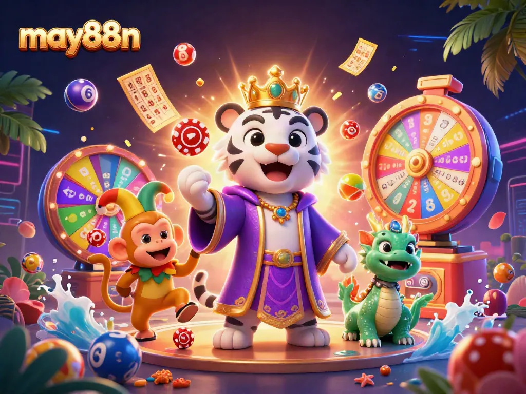 Win jackpot prizes with engaging games at may88n featuring vibrant slots and casino elements.