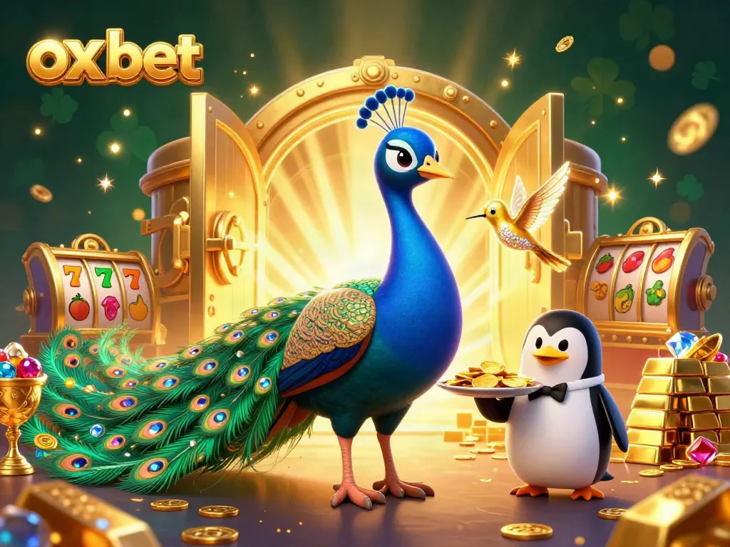 Engage with the vibrant world of ox bet featuring majestic characters, casino treasures, and dynamic game elements.