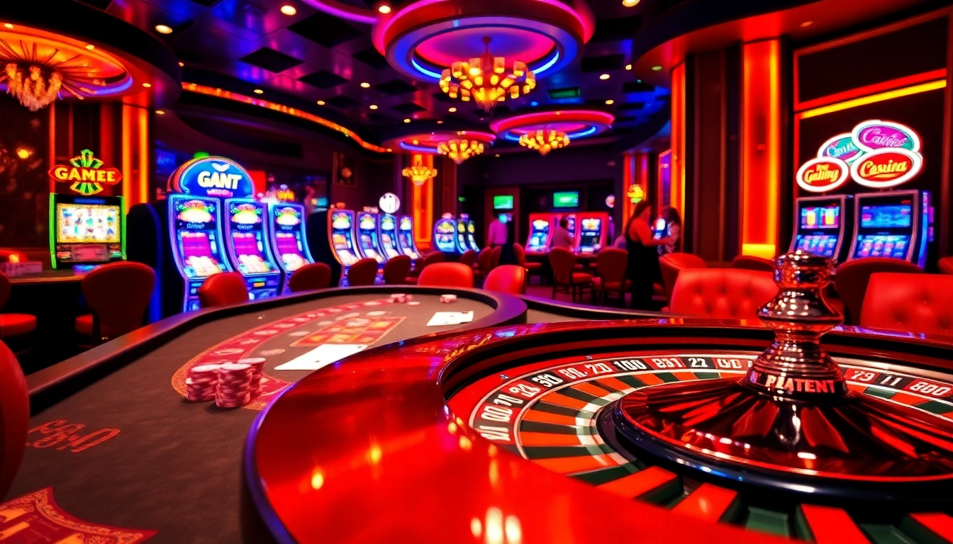 Experience the excitement of game hit club with vibrant casino elements, including roulette and poker.
