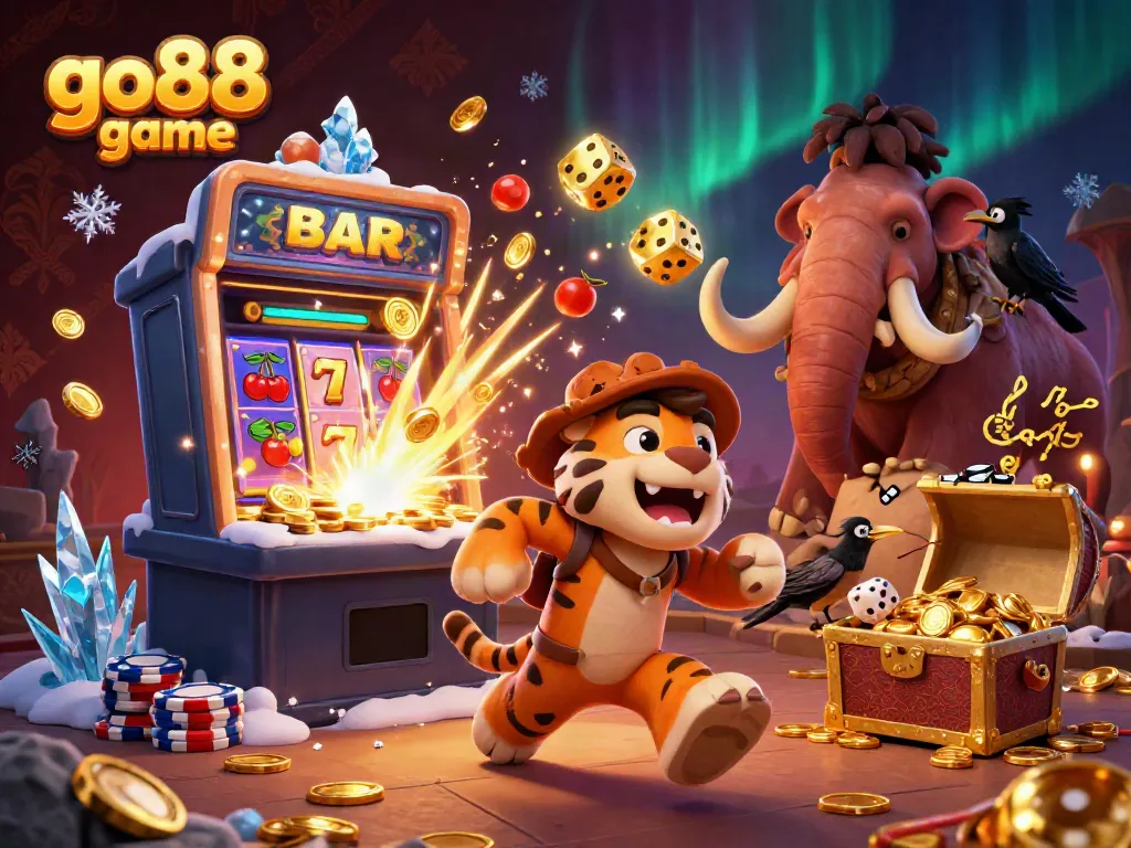 Experience the excitement of go88 game with a vibrant casino scene featuring characters and thrilling elements