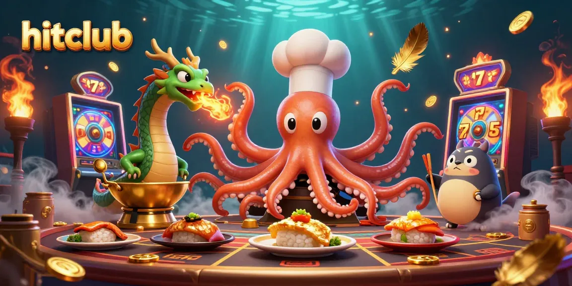 Experience the thrilling hitclub casino with vibrant slot reels and dynamic characters in action.