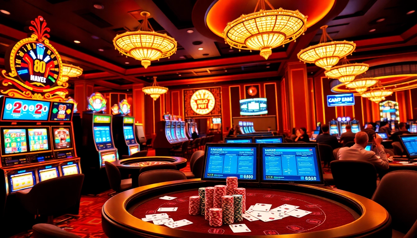Experience the excitement of online gambling at nk88.com with vibrant slot machines and lively players.
