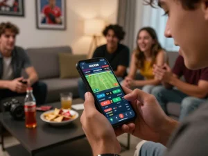Experience the thrill of sports betting with MAX88, as players engage in live odds from their mobile devices.