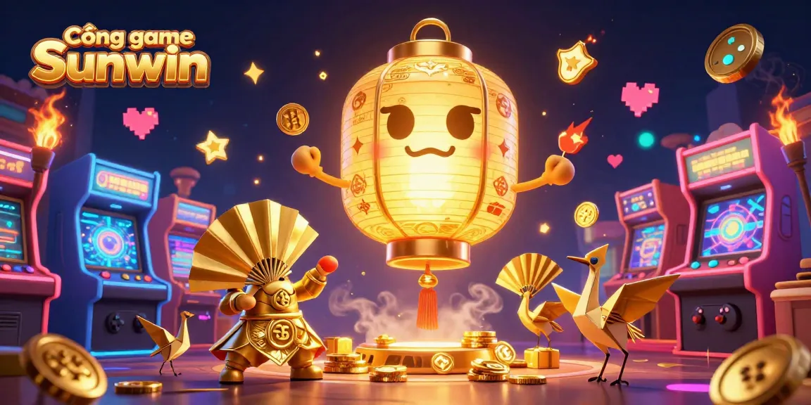 At Cổng game Sunwin, interact with an enchanting casino scene filled with vibrant characters and gaming elements.