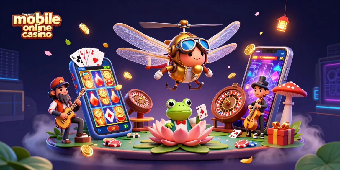 Experience the excitement of a mobile online casino with vibrant 3D characters and dynamic gaming elements